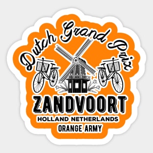 Zandvoort Orange Smoke Sticker